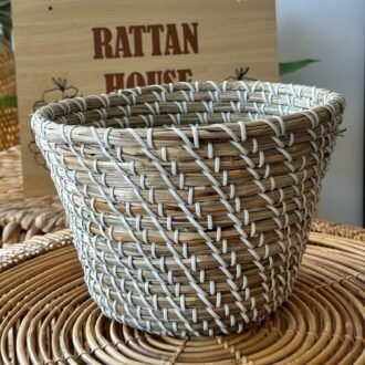 Round Seagrass Woven Basket